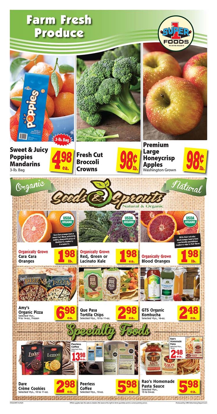 Print weekly specials super1foods super 1 foods athol 30585 n