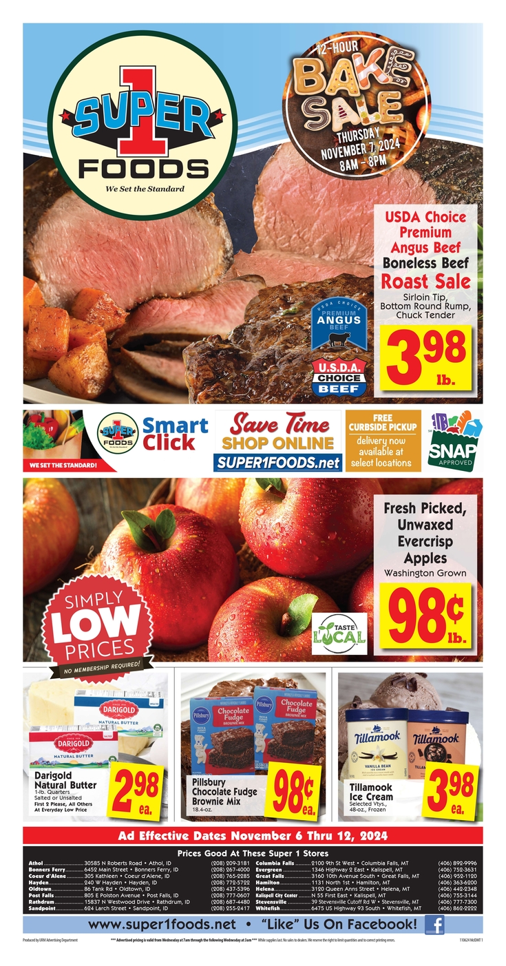 Print weekly specials super 1 foods coeur d alene 305 w kathleen